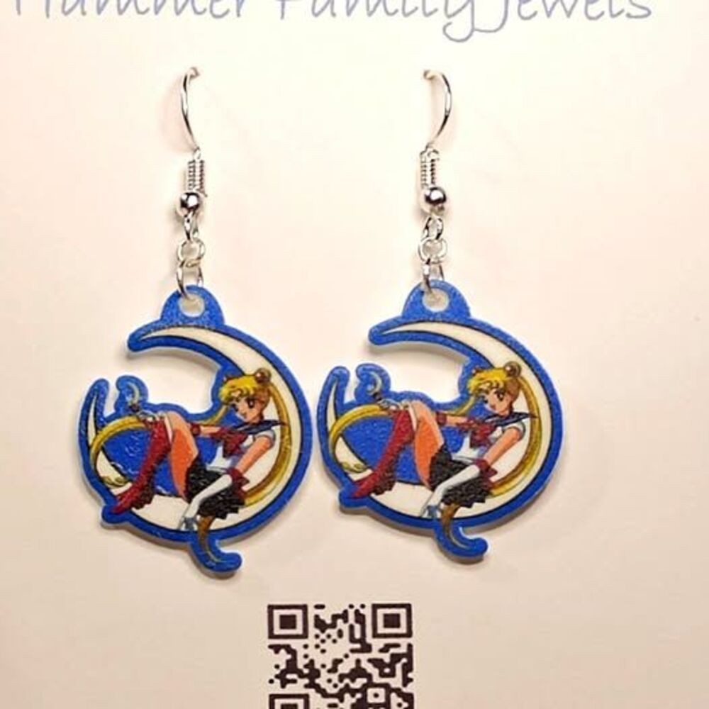 Sailor Moon Earrings-Wires-Gold